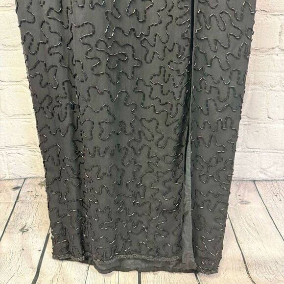 Vintage Alyce Designs Beaded Sequin Formal Gown Dress Size 8 - Picture 4 of 16